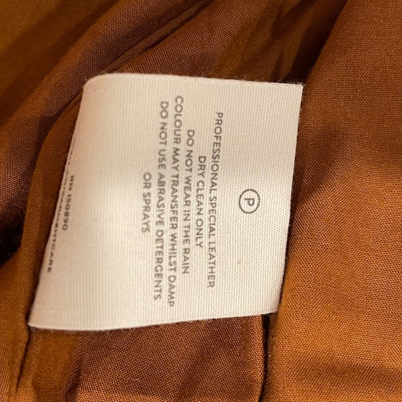 BNWT !! SPELL AND THE GYPSY LEATHER SUEDE RIDER TASSEL FRINGE JACKET 🧥 tobacco - Picture 11 of 14